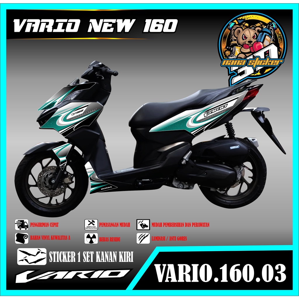 Striping NEW VARIO 160 - Variasi Sticker VARIO 160 Stiker Skotlet Motor Scotlite NEW VARIO 160 CODE 
