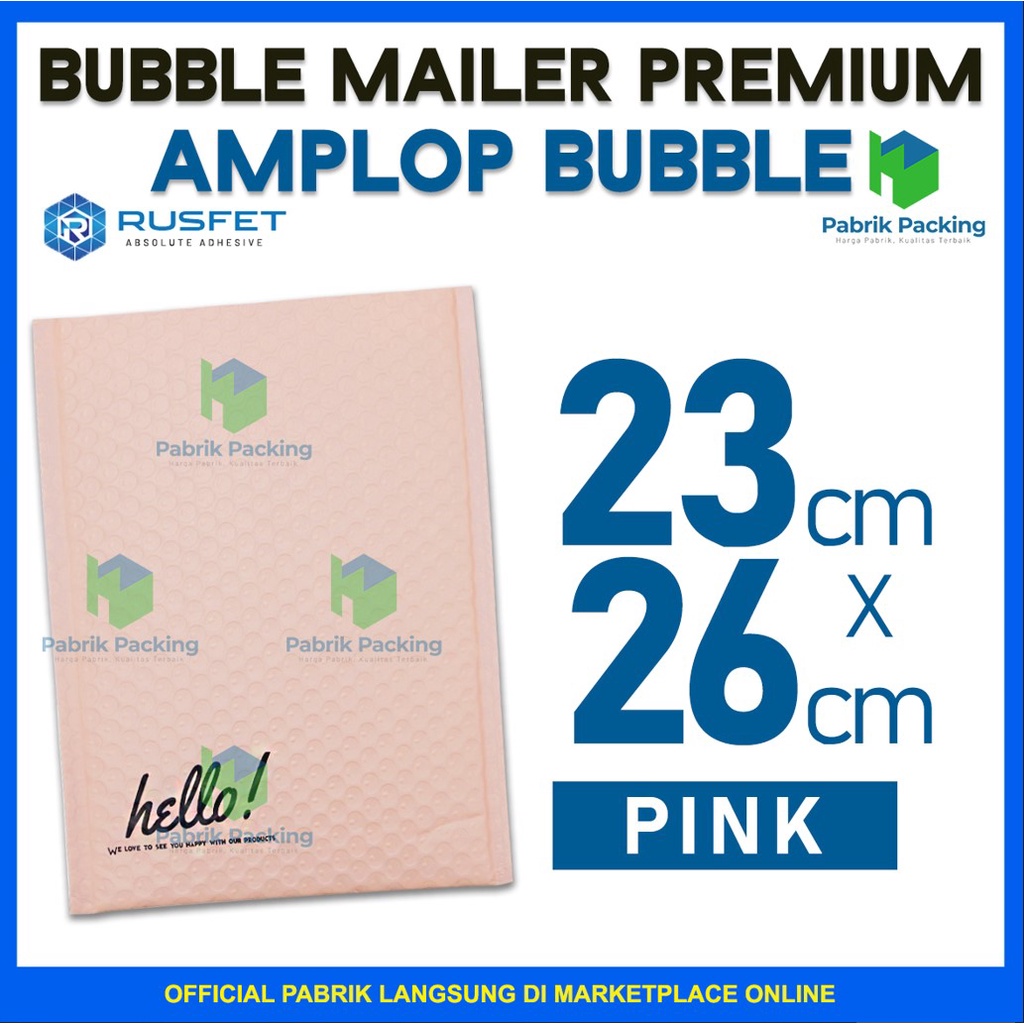 

Amplop Bubble Murah | Bubble Mailler | Polly Bubble Packing Premium Pink Nude 23x26cm Satuan