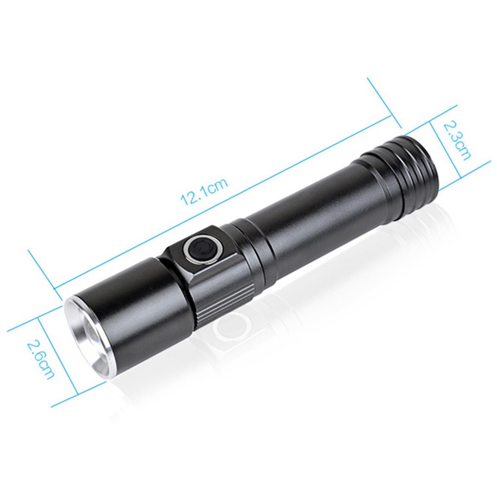 TaffLED Senter LED Mini Waterproof Magnetic - WT518 - Black