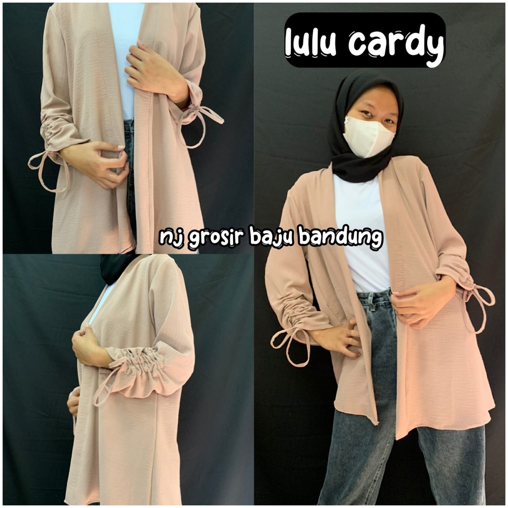 cardigan crinkle wanita terbaru  cardigan wanita termurah  outer wanita kekinian