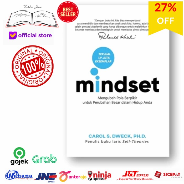 

Buku Mindset Merubah Pola Berfikir untuk Perubahan dasar Hidup Anda