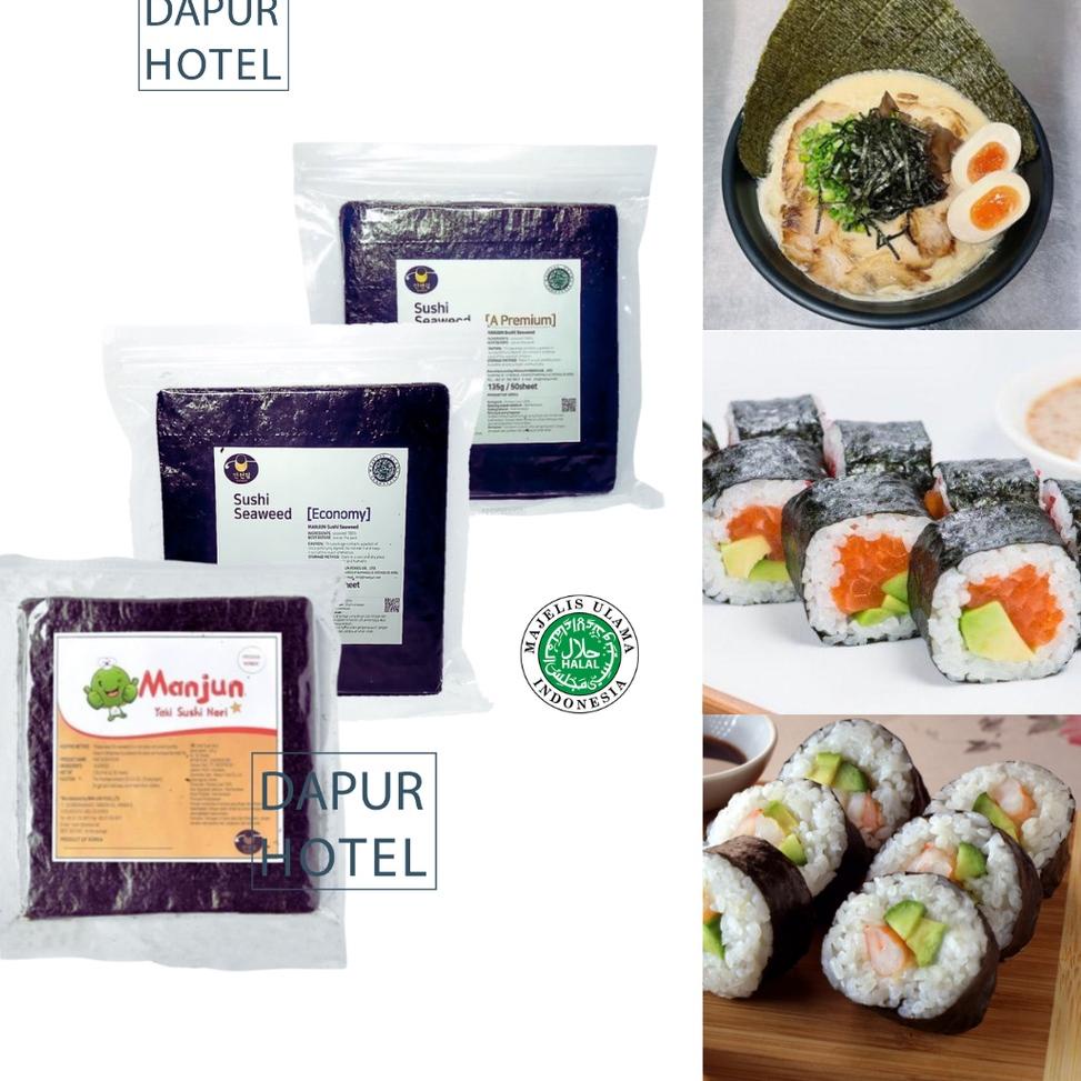 

Laris ｀ MANJUN Sushi Nori Kimbab 50 S Halal │ Nori Gimbab Import Lembar Rumput Laut-- ∞