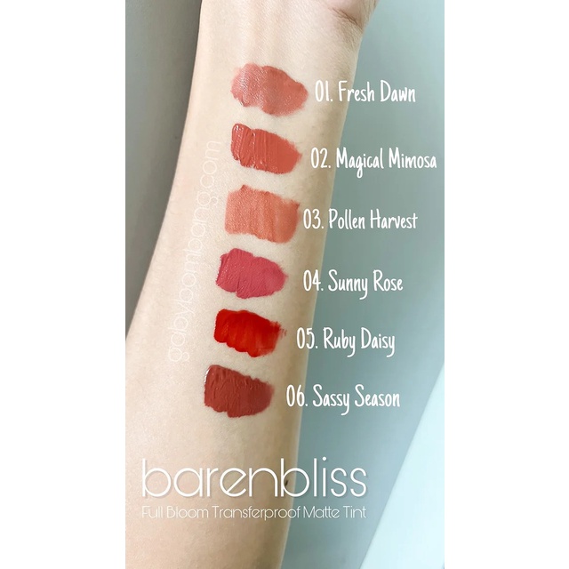 Barenbliss Full Bloom Transferproof Matte Tint