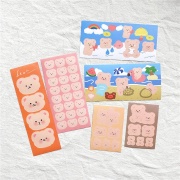 

Sweet Teddy Bear Diary Deco Stickers / Stiker unik / stiker Lucu