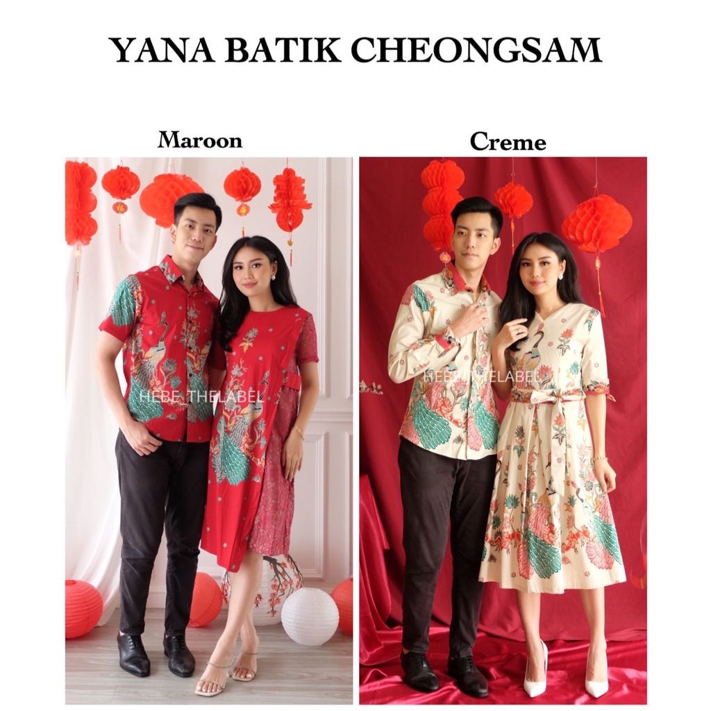 Yana Batik Cheongsam Chinese New Year - (Men Short-Men Long-Jimin-Hera-Alka)