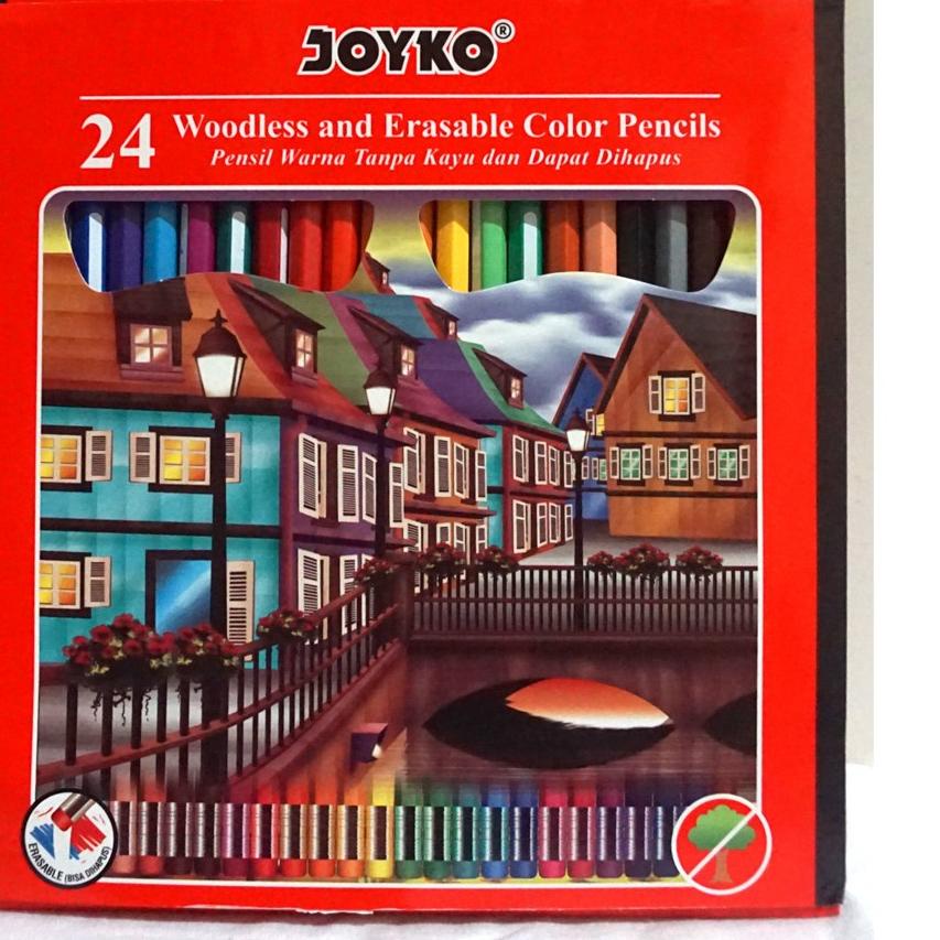

Recomend !! Pensil Warna hapus Joyko 24 warna - pensil warna hapus 24 WARNA