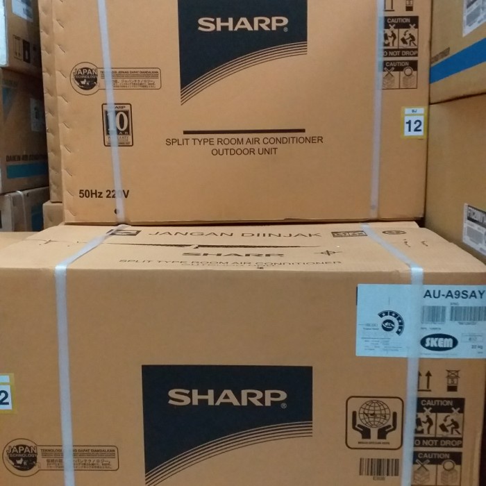 Akon Outdoor Ac Sharp 1 Pk Ah 9Say Thailand R32 Baru Segel Kardus