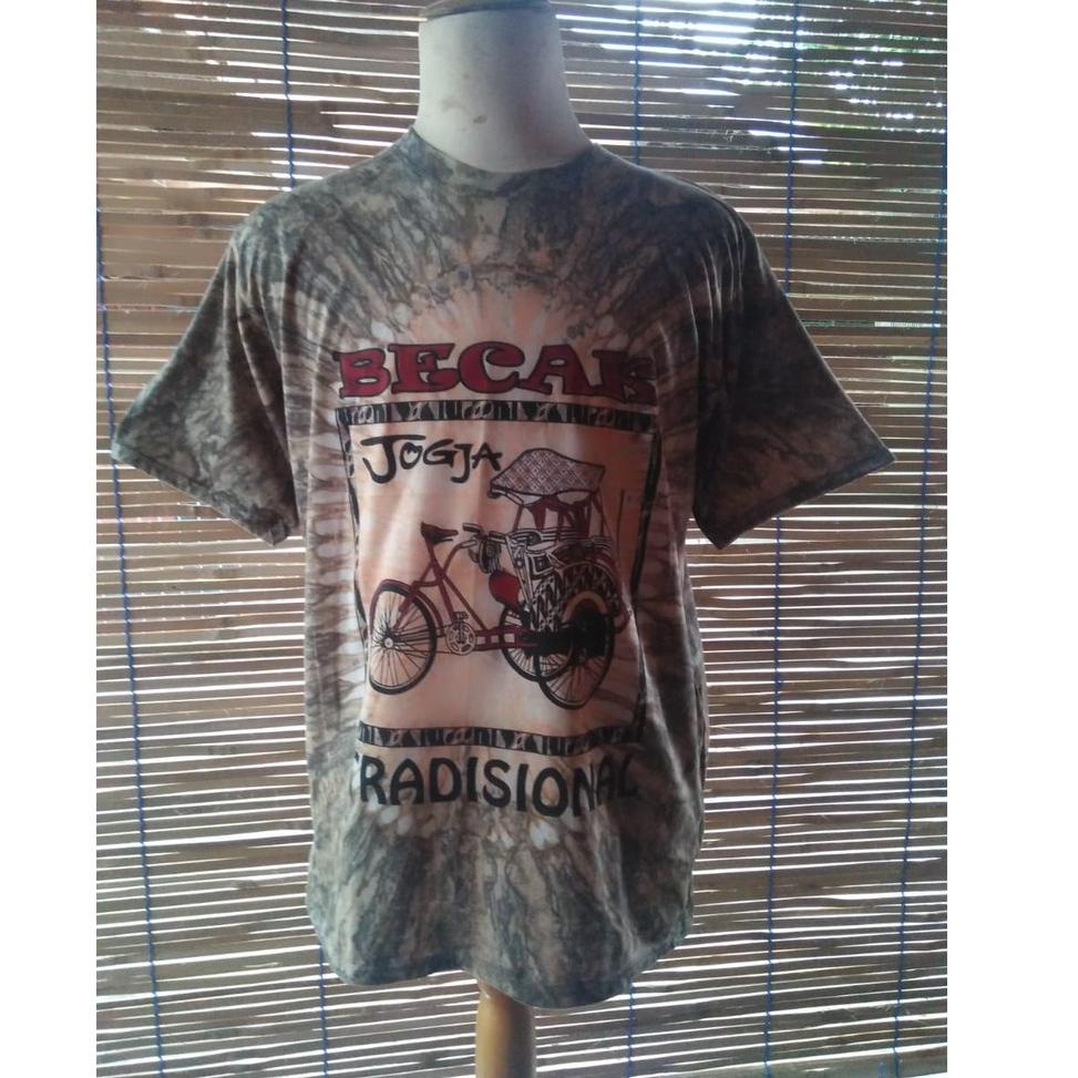 ⇮ Kaos jogja onthel/ kaos wisata jogja/ kaos malioboro/ kaos jogja murah/ kaos batik ⇟