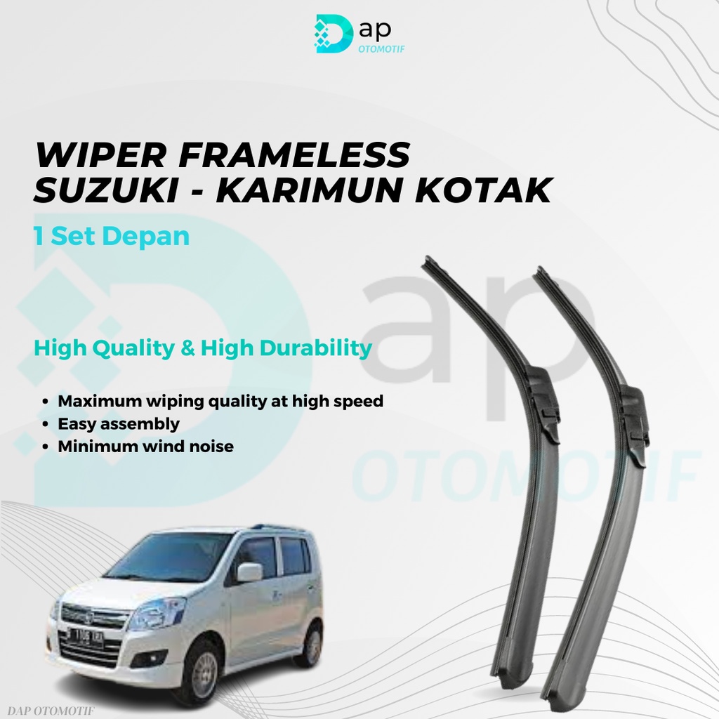 Jual Wiper Suzuki Karimun Kotak Frameless Set Depan Pcs Shopee