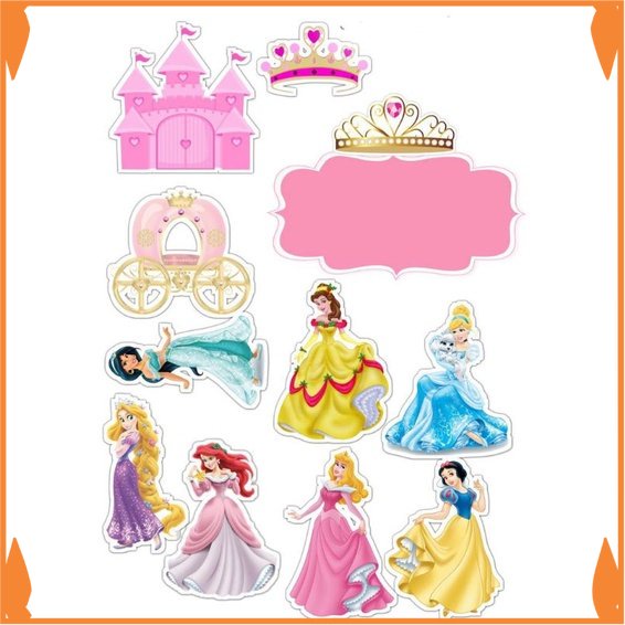 Ready Topper cake karakter princes  baner kue ultah Toko_Arsha