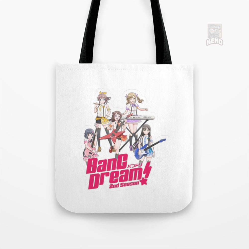 BanG Dream logo Tote Bag kanvas