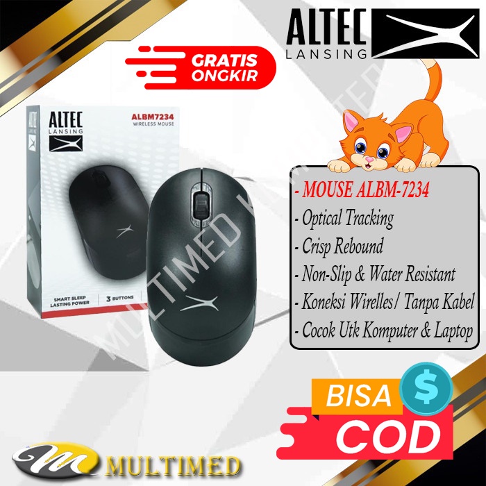 Mouse Wirelles ALTEC LANSING ALBM7234 Bonus Batray