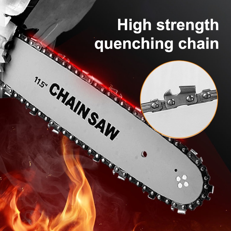 Mini Chainsaw Gergaji Rantai Chain Saw Stand Extention Gergaji Mesin Gerinda Tree Branches Shears Pruning 11.5&quot;