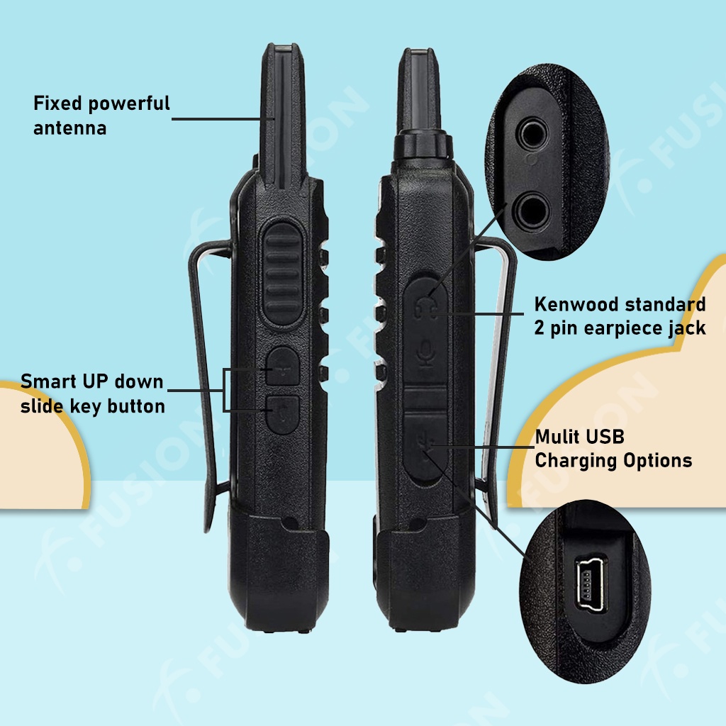 Handy Talky WLN HT UHF TWO WAY RADIO 5 Warna C1 walkie talkie 1 UNIT