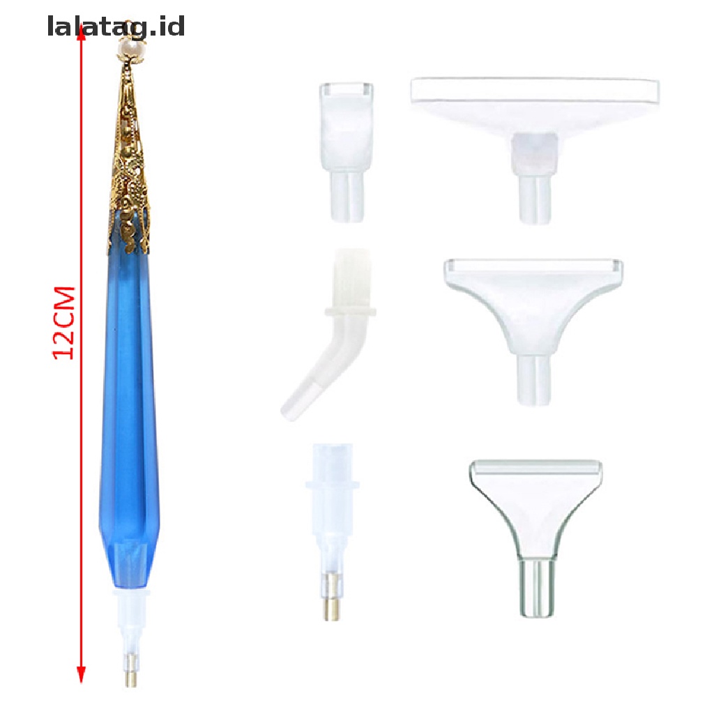 [lalatag] Diamond Paing Pen Dengan 6plastik Pen Tips Titik Bor Pen Untuk Daimond Paing [ID]