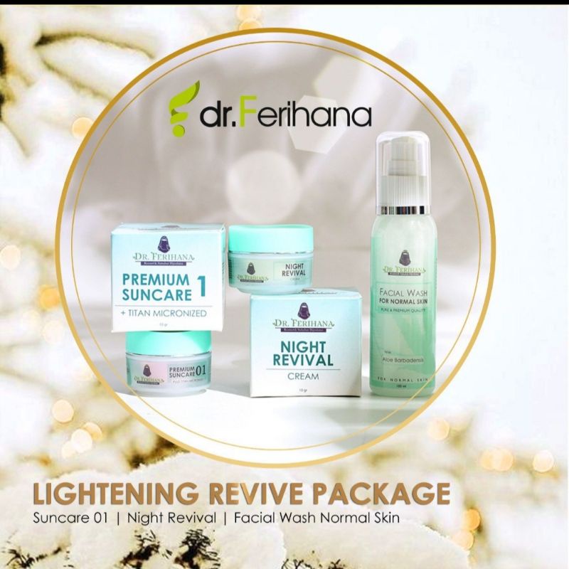 Paket Pencerah Wajah Brightening & Flek dr Ferihana| Sarasdrferihanacosmetics