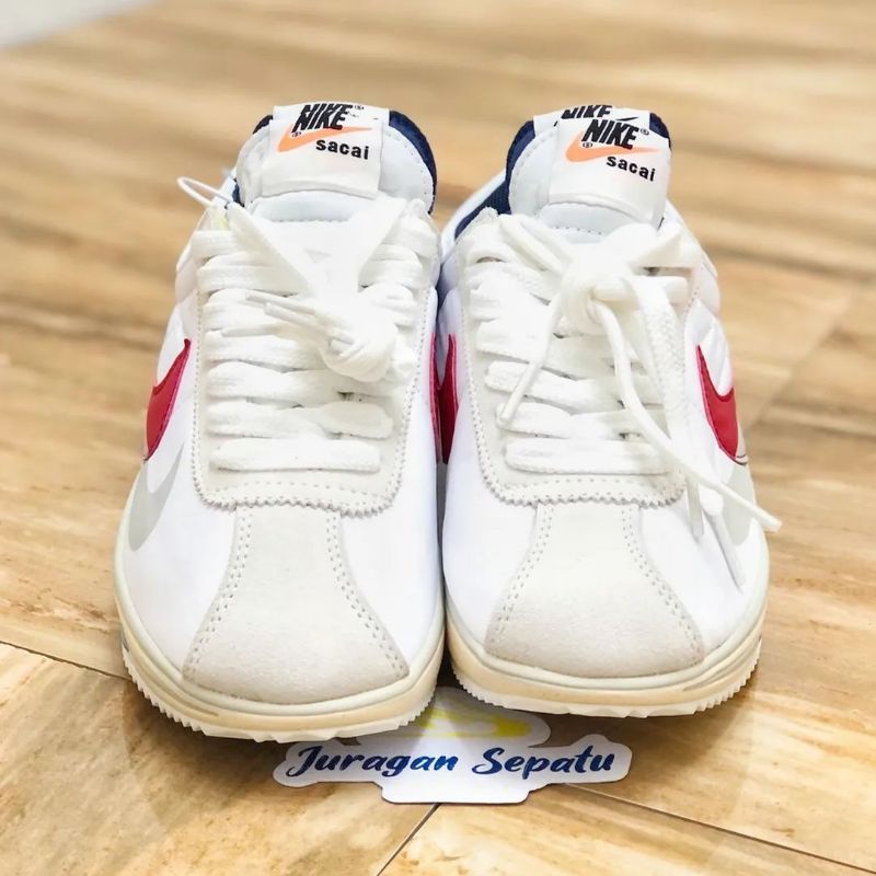 Nike Zoom Cortez 4.0 x Sacai &quot;White/University Red-Blue&quot;
