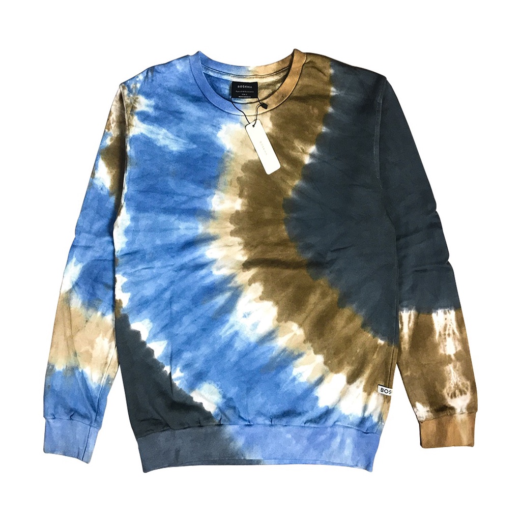 Boskha Crewneck Tie Dye - Four-Color Combination | Sweater Pria