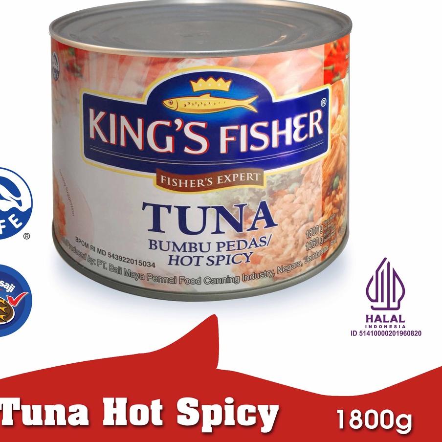 

Limited | TD4 | King's Fisher Tuna Hot Spicy Daging Tuna Makanan Kaleng 1800 gr