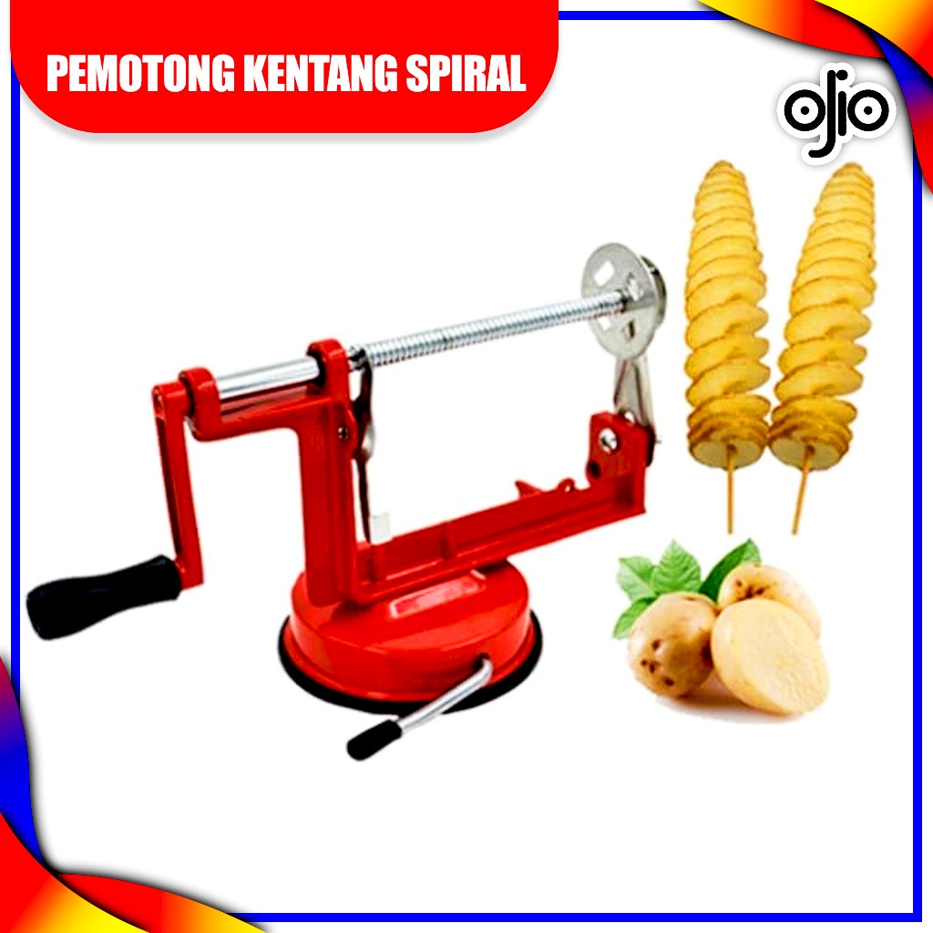 Pemotong Kentang Spiral Potato Slicer Alat Ulir Kentang - Potato Slicer Alat Pemotong Kentang Spiral