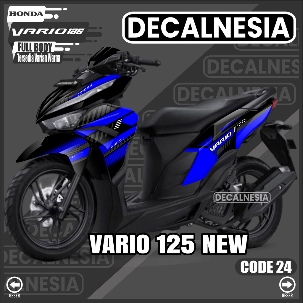 Decal Vario 125 New 2022 2023 Full Body Stiker Motor Honda CBS ISS SP Sticker Simple Variasi Modifik