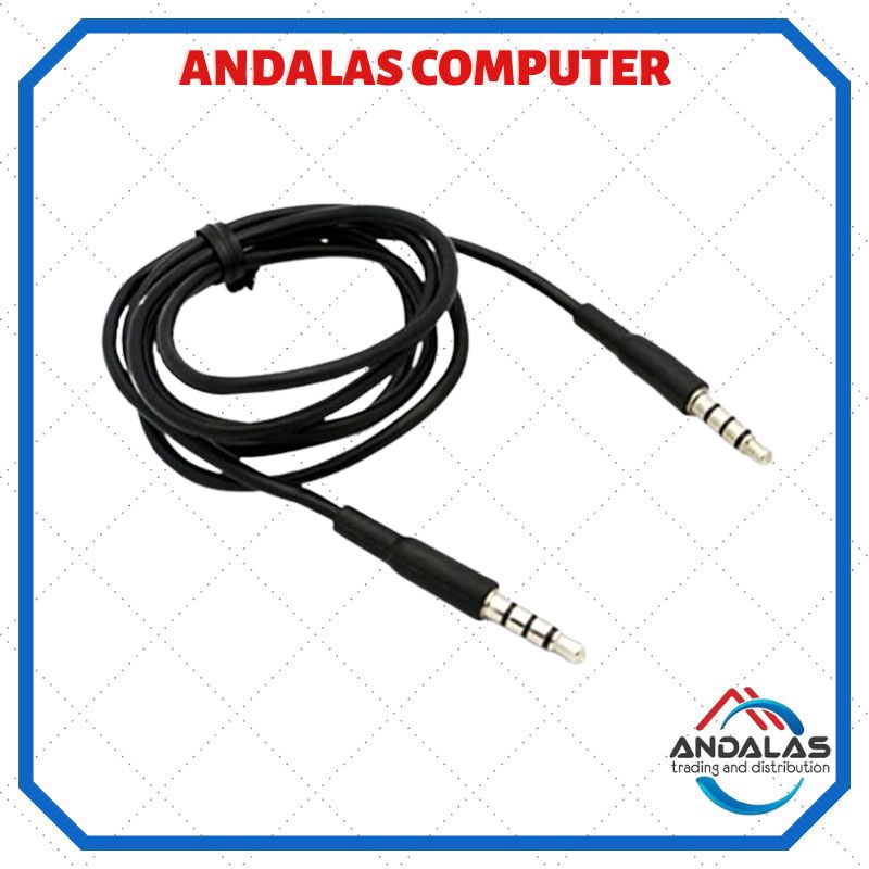 KABEL AUX JACK AUDIO TO AUDIO STEREO 3.5mm