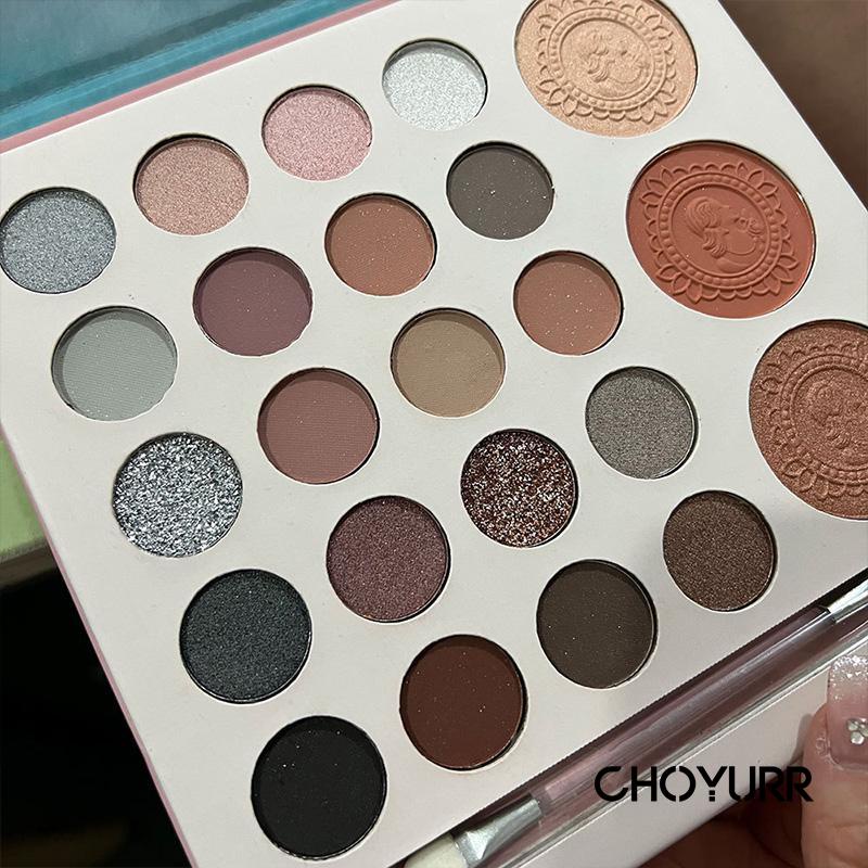 【COD】Beauty Glazed Eyeshadow Pallete 23 Warna Color Board Shimmering Dan Matte Natural Color Waterproof Long Lasting-CH