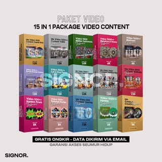 PAKET VIDEO KONTEN 15 IN 1 30.000++ VIDEOS VIRAL FYP SIAP UPLOAD MONET YOUTUBE SHORT - MOTIVASI BISNIS MASAK RESEP