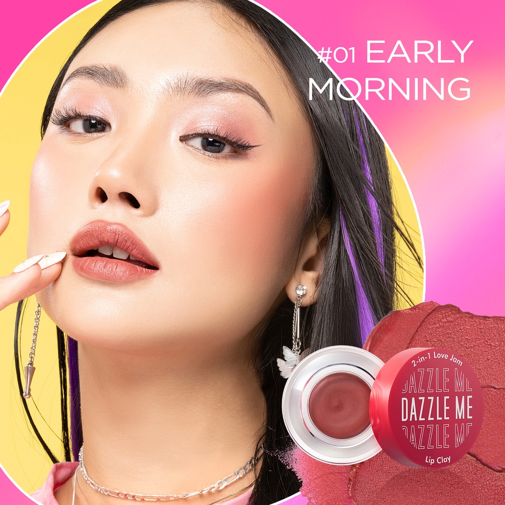 [NEW] DAZZLE ME 2-in-1 Love Jam Lip Clay | BPOM lipstik blush multifungsi