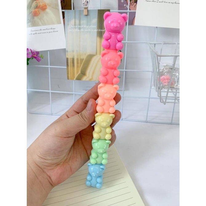 

Highlighter Gummy Bear Stabilo Bentuk Beruang 5 Warna Textliner