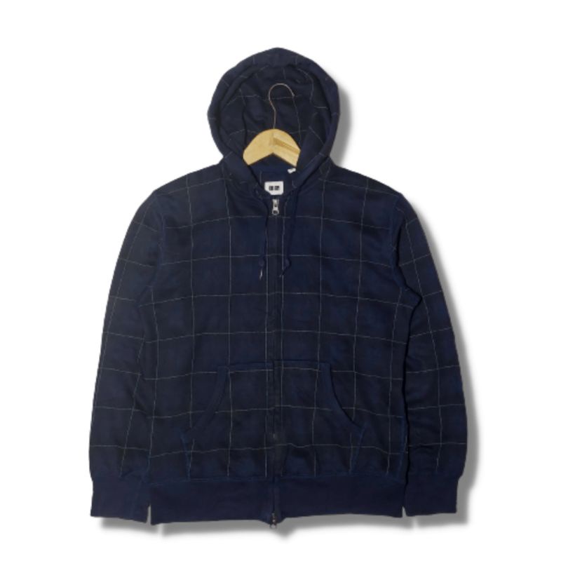 Zip Hoodie Uniqlo Tartan