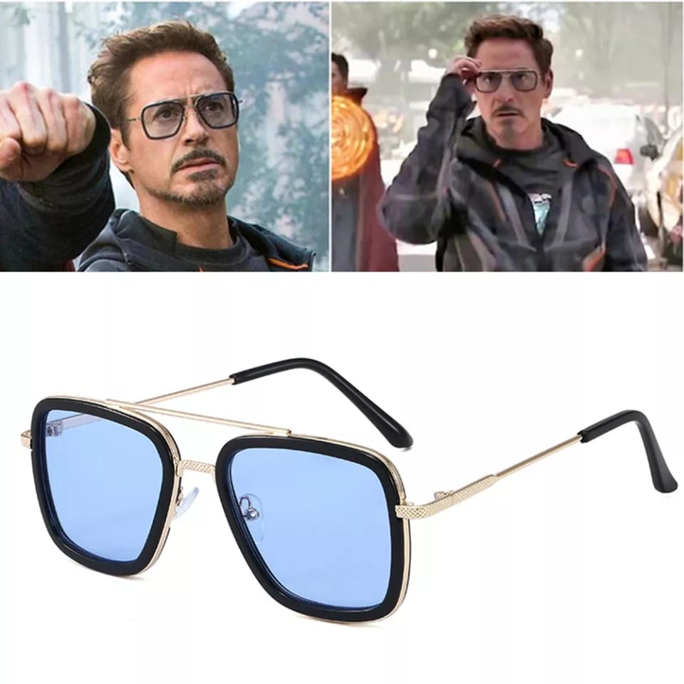 Kacamata Edith Tony Stark Ironman Fashion Anti Radiasi Photocromic