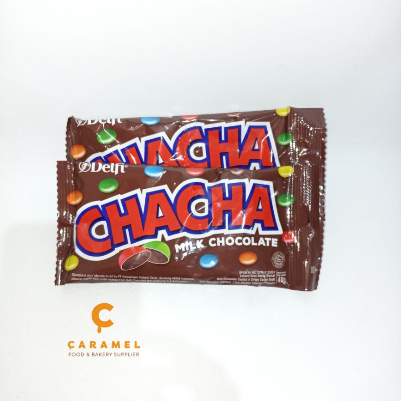 

DF Cha Chaa Milk Choco 40gr/20gr/13gr- Delfi Cha Cha Milk Chocolate/Cokelat Susu