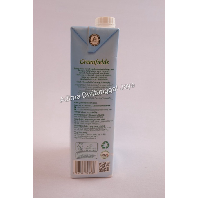 Greenfields Low Fat Milk 1000ml / Susu Greenfields Low Fat 1 Liter