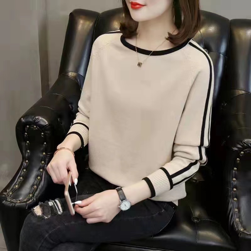 Naura Knit Sweater LongSlevee- Sweater Top Rajut - Atasan Wanita Import TM (8425)