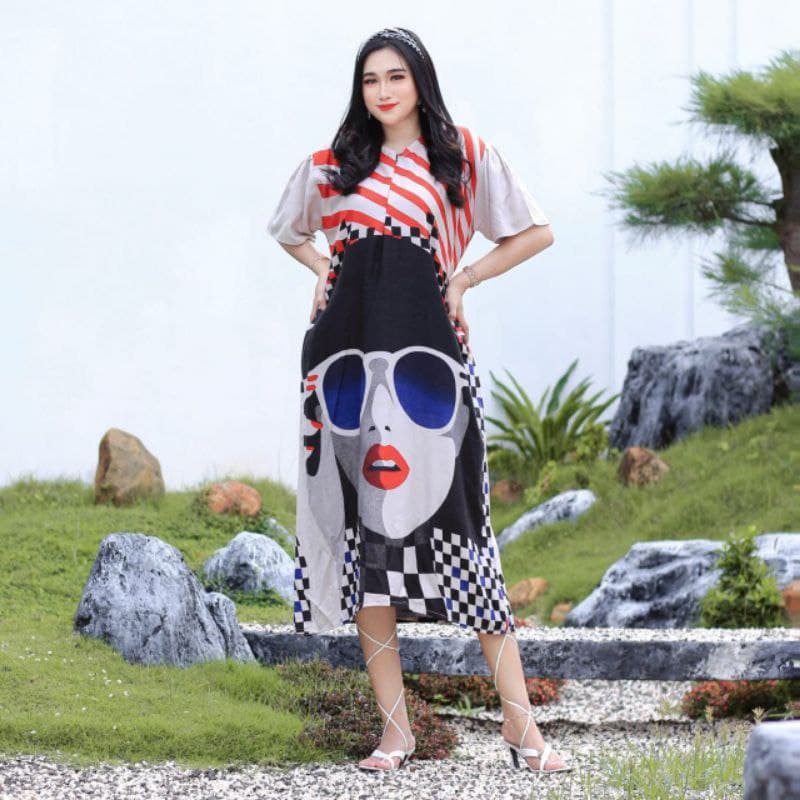 DASTER MOTIF VIRAL KEKINIAN TERLARIS | DASTER MURAH | DASTER KEKINIAN VIRAL | DASTER JUMBO BALI KIMONO MOTIF CORET