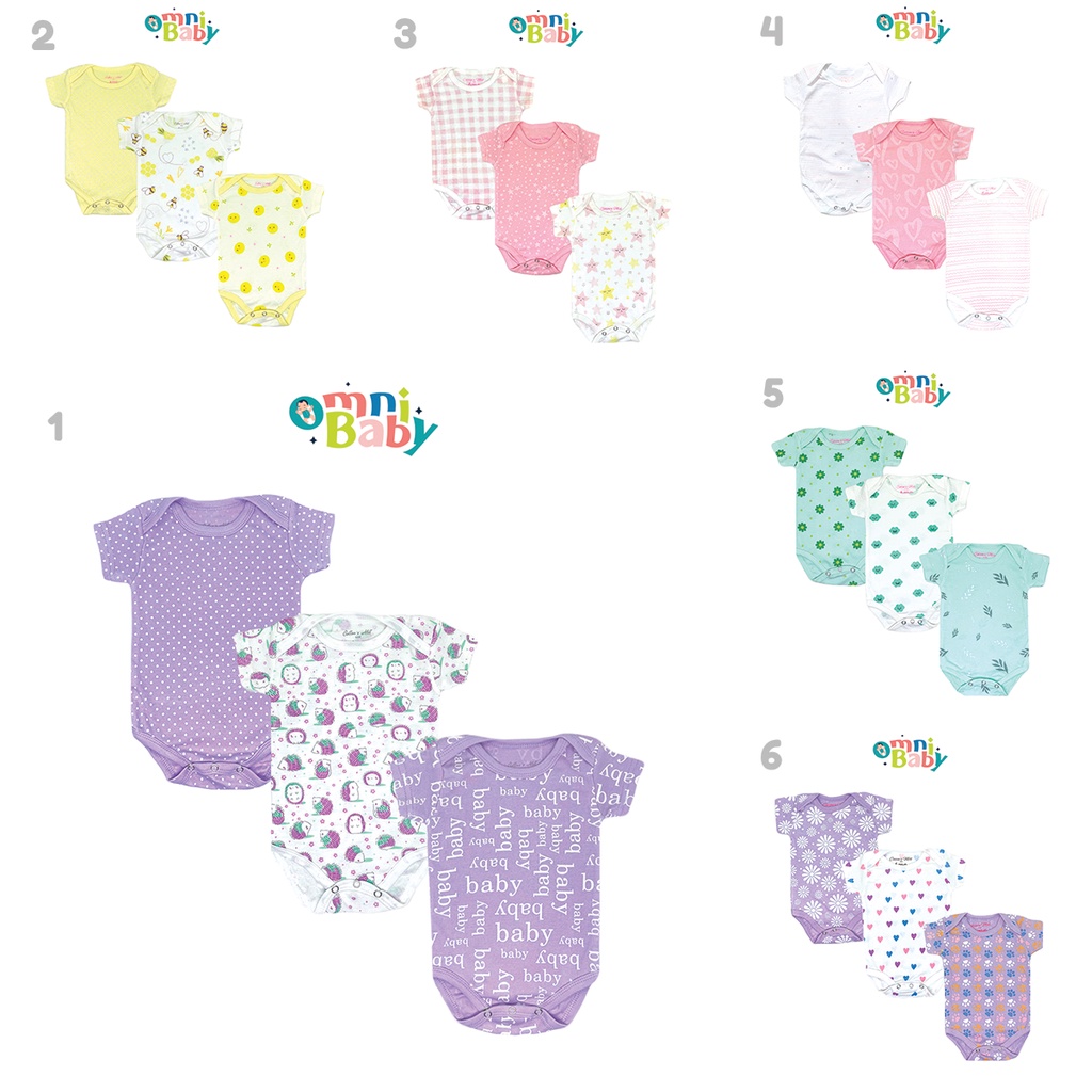 Jumper Bayi Perempuan Fashion 3 pcs Set Motif Full Print SNI! #4