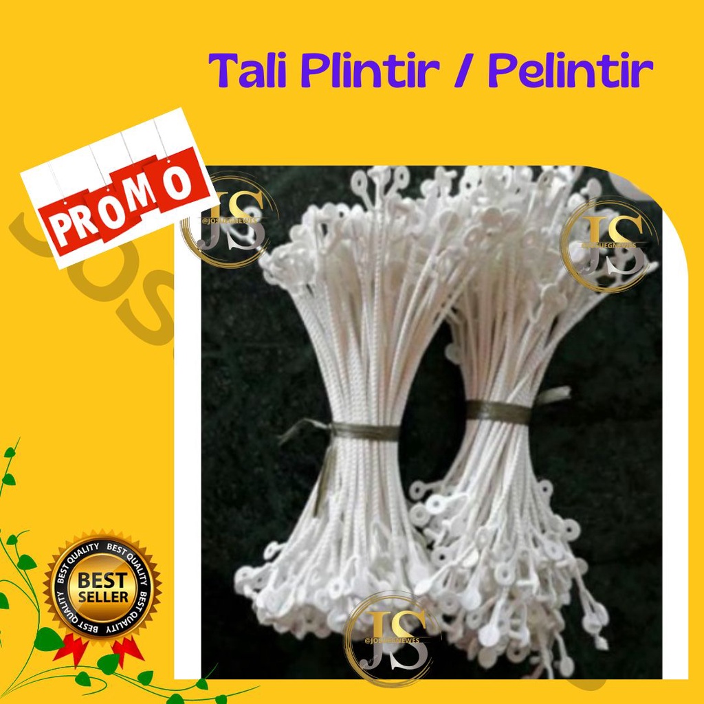 ✔TERMURAH✔ Tali Plintir / Tali Plintir Plastik Snack Putih / Tali Plintir Plastik Snack Putih 100pcs