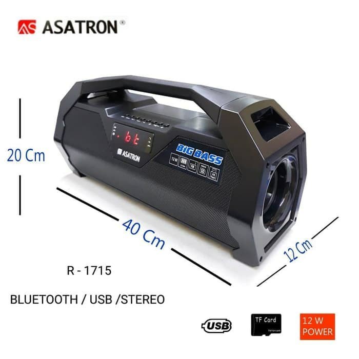 Speaker Bluetooth portable Asatron R 1715 multimedia+radio