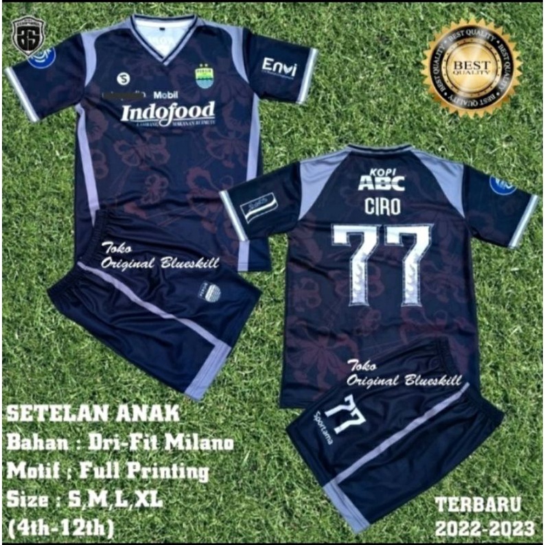 Jersey stelan Anak Persib Bandung CIRO77 Full printing