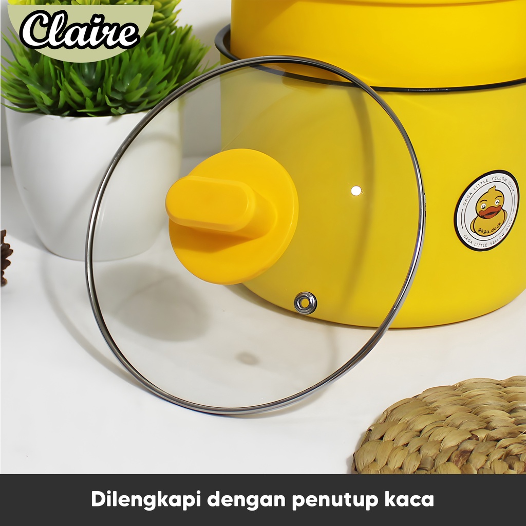 Panci Elektrik Multifungsi Plus Steamer bisa Mengukus, Menumis, Merebus serbaguna