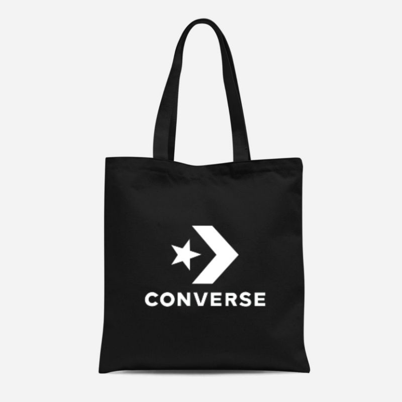 Vandal-Tote bag kanvas resleting Converse /Totebag /Tote bag pria wanita aesthetic /Tas sekolah kain kanvas tebal