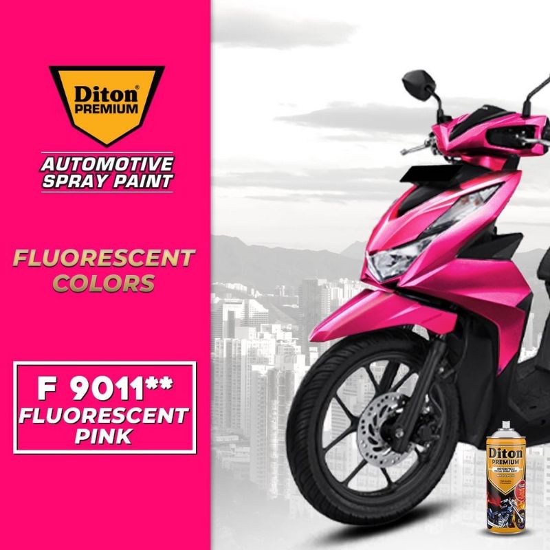 Pilok Pilox Cat Diton Premium Stabilo Pink Fluorescent Pink 9011 Ping Stabilo 400cc Cat Semprot Diton Premium 400cc Tahan Bensin