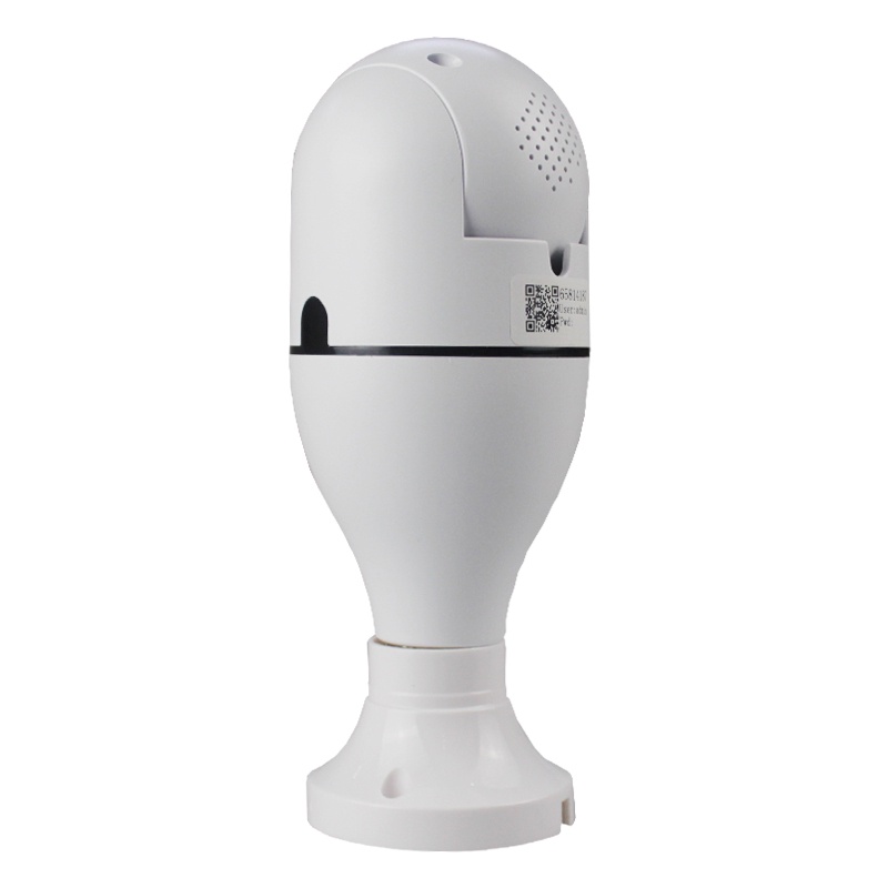 Lamp PTZ WIFI Smart Camera 720P - E27 [V380PRO] Pantau Jarak Jauh Dari HP