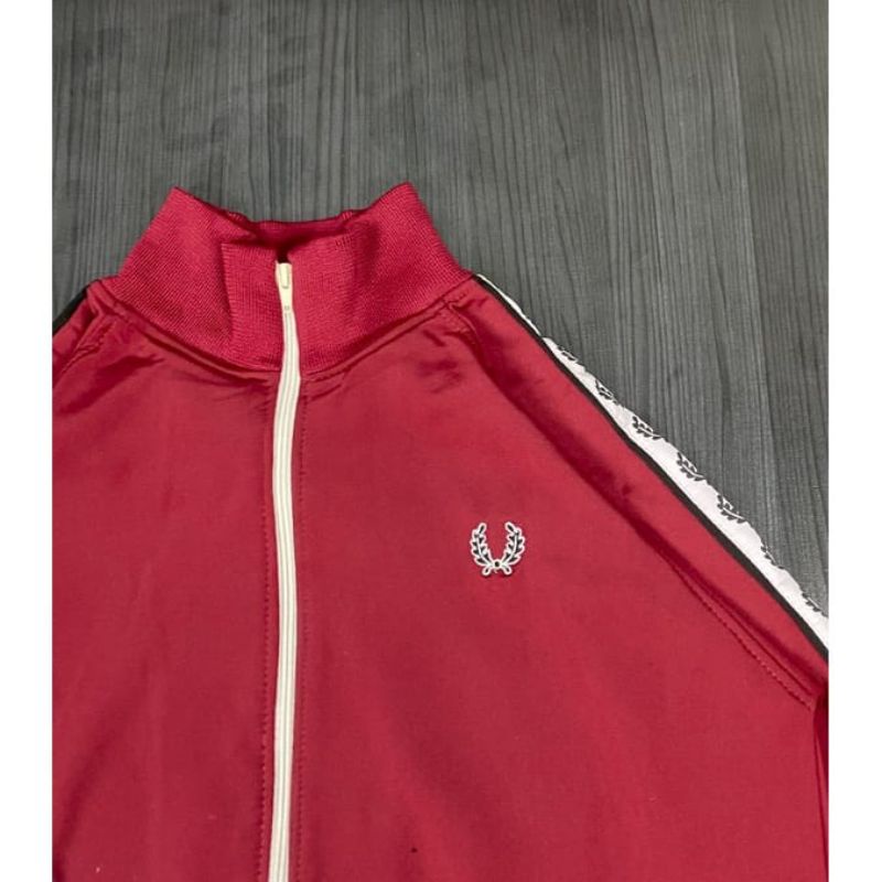 TRACKTOP PREMIUM TERLARIS FREDPERRY MAROON FULL TAG LABEL FREE TOTEBAG