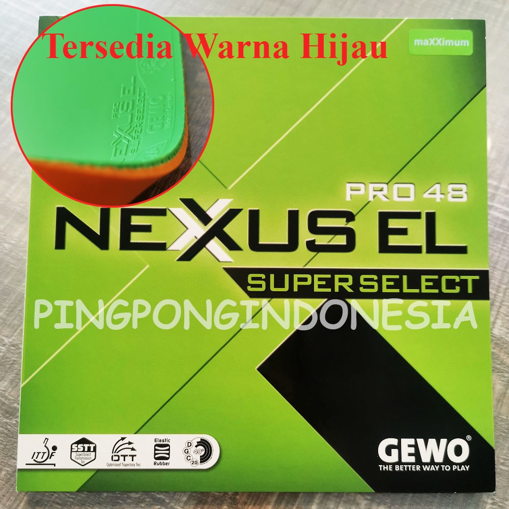 GEWO Nexxus EL Pro 48 SuperSelect - Karet Pingpong Rubber Tenis Meja Bet Bat
