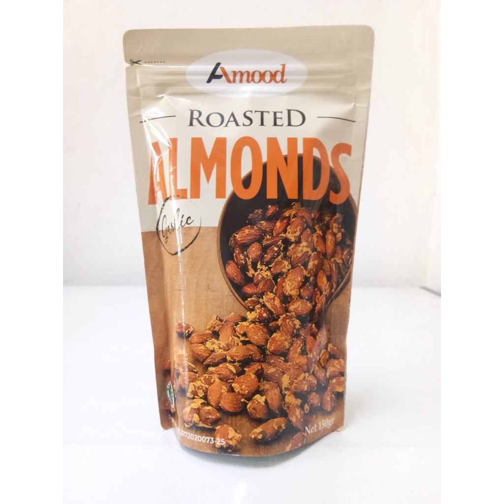

Kacang Almond Garlic With Himalayan salt Amood 150 gr