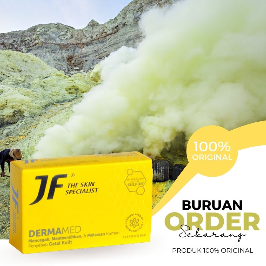 Sabun Jf Sulfur Dermamed Untuk Gatal Jamur Kulit Sabun Penghilang Jerawat Badan Obat Panu Paling Amp