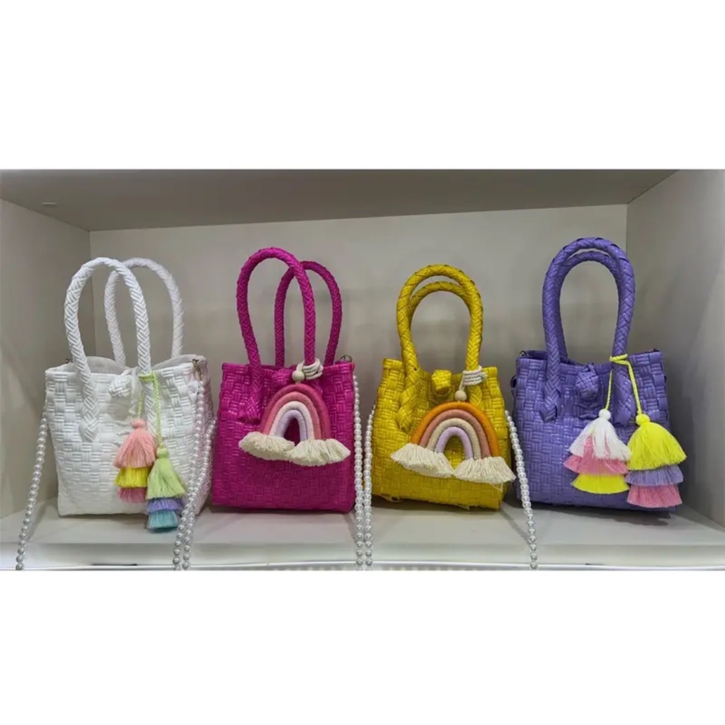 TAS WANITA MINI CUTE/TAS ANYAM MINI/TAS ANYAMAN PLASTIK MINI/TAS JALI MINI/TAS ANYAM