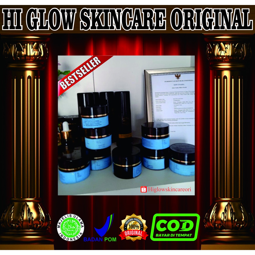 Hi Glow Skincare Krim Malam Premium AC1+ AC2+ AC3+ AC4+ AS+ ACG+ W1+ W2+ W3+ W4+ N1+ F1+ G1+